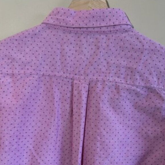 Heritage Report Collection Shirt Mens Size Medium Slim Fit Long Sleeve Pink Blue - Picture 10 of 10